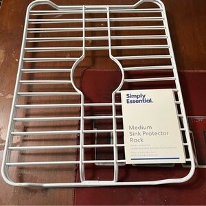 Simply Essential Medium Sink Protector Rack - White